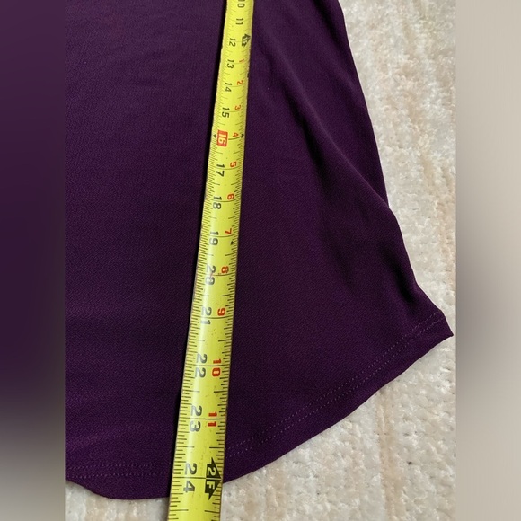Love Scarlett Blouse Purple Rhinestone Top Size Small Career Workwear Going Out - Picture 8 of 9